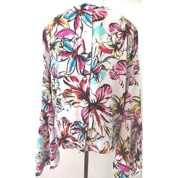 Catherine Malandrino Floral Bell Sleeve Blouse - Picture 3 of 8